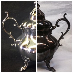 side by side of polished silver thing